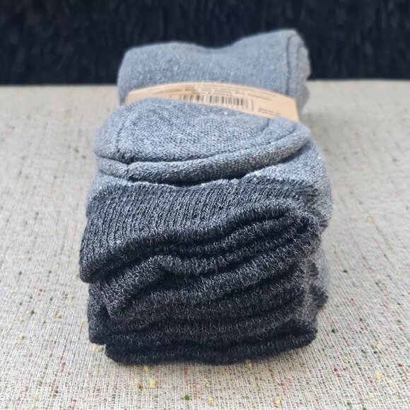 Lamb Wool Socks Gray Socks Set of 3 Socks Men Crew Socks New with tag Unbranded - Picture 7 of 10